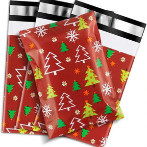 100 Christmas Poly Mailer 6x9-100 PCS Shipping Bags for Clothing, Tear Resistant